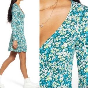 COPY - Bp long sleeve print knit dress